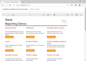How To Use Telerik HTML5 Report Viewer In ASP NET Core ASP NET